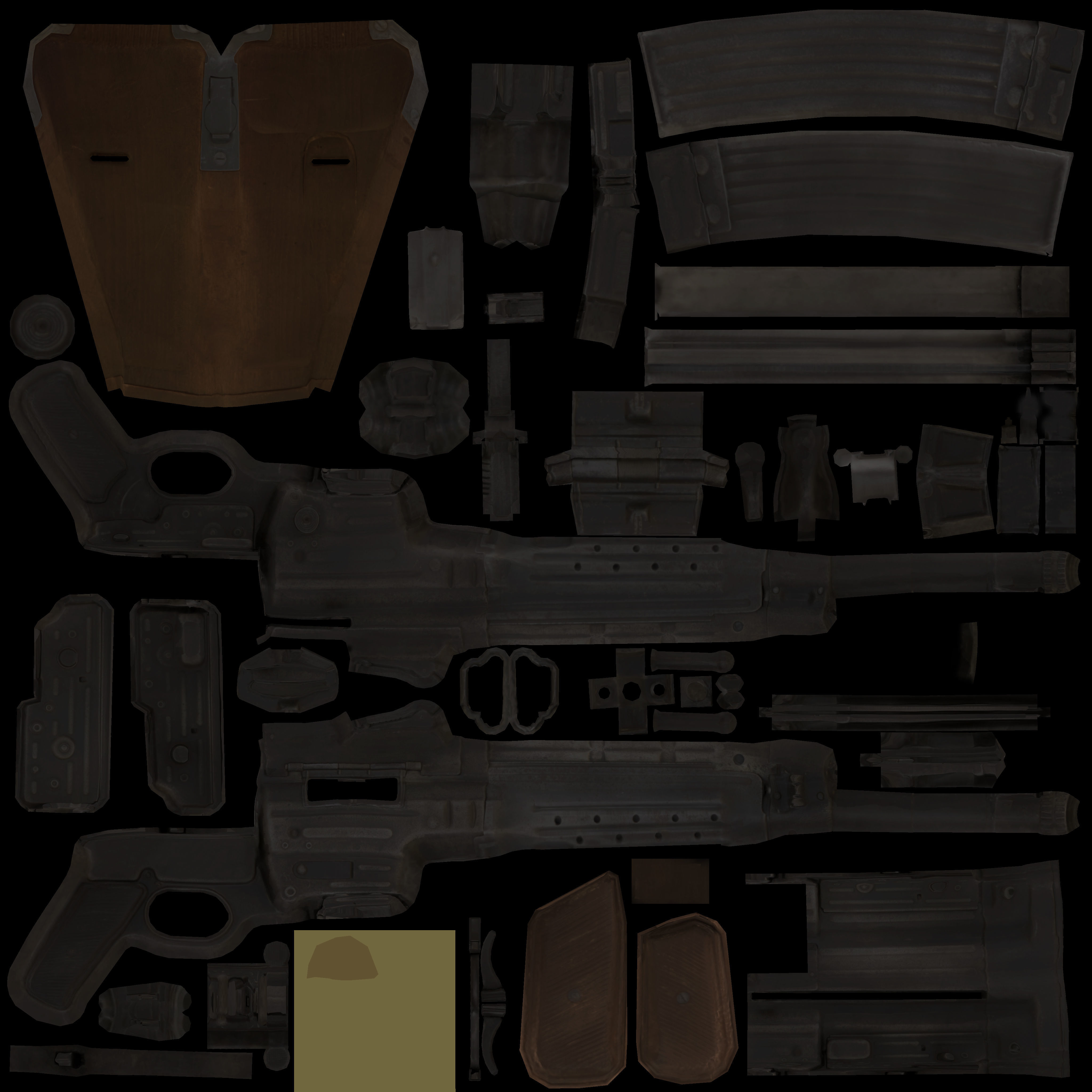STG44 - Retopologized WW2 Scan Low-poly 3D model_2