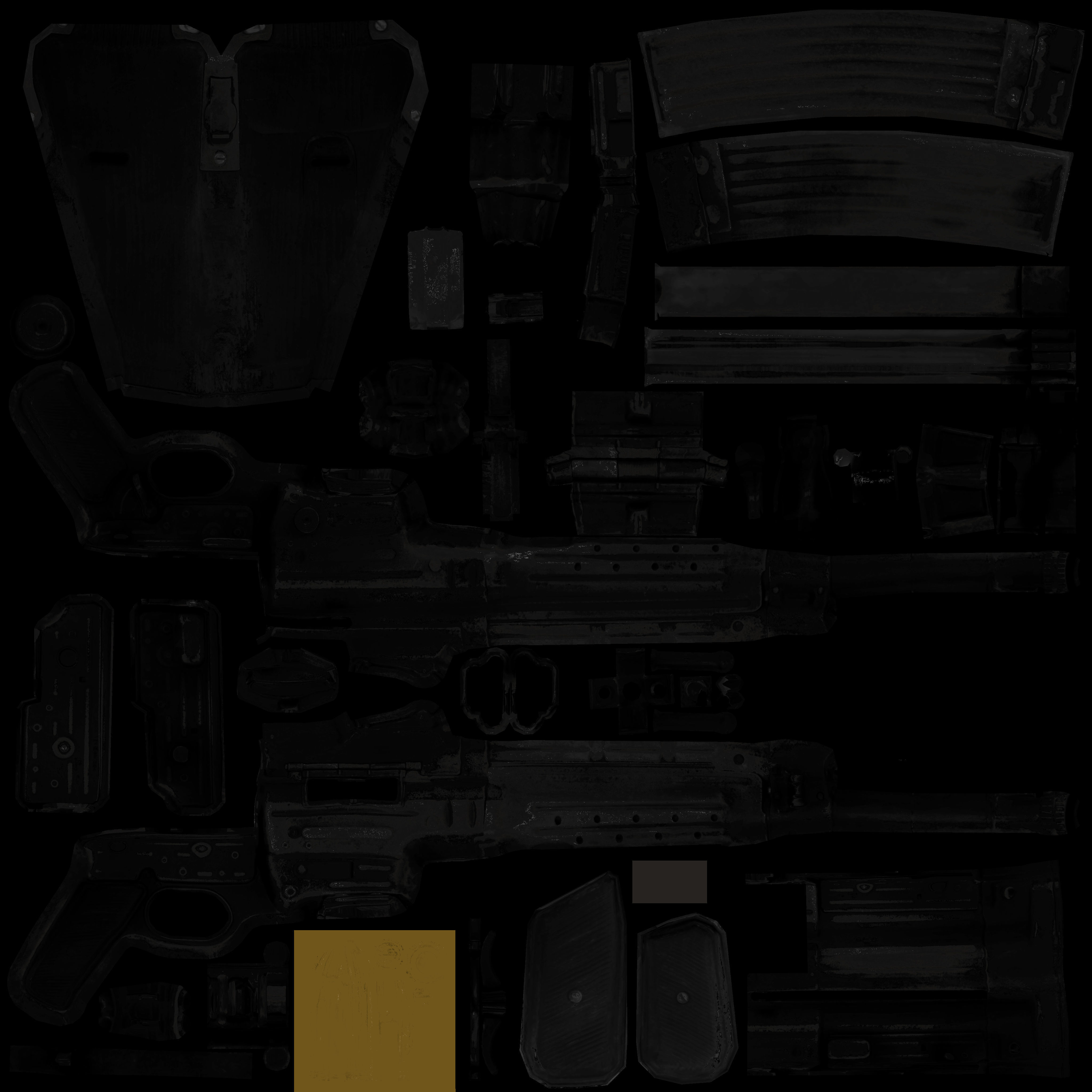 STG44 - Retopologized WW2 Scan Low-poly 3D model_4