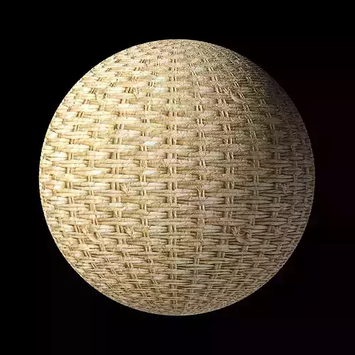 Wicker Tileable 3D Texture Texture