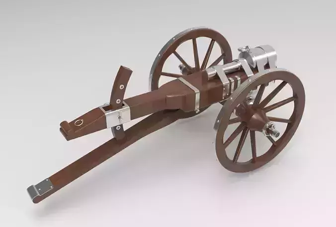 Medieval cannon  3D model