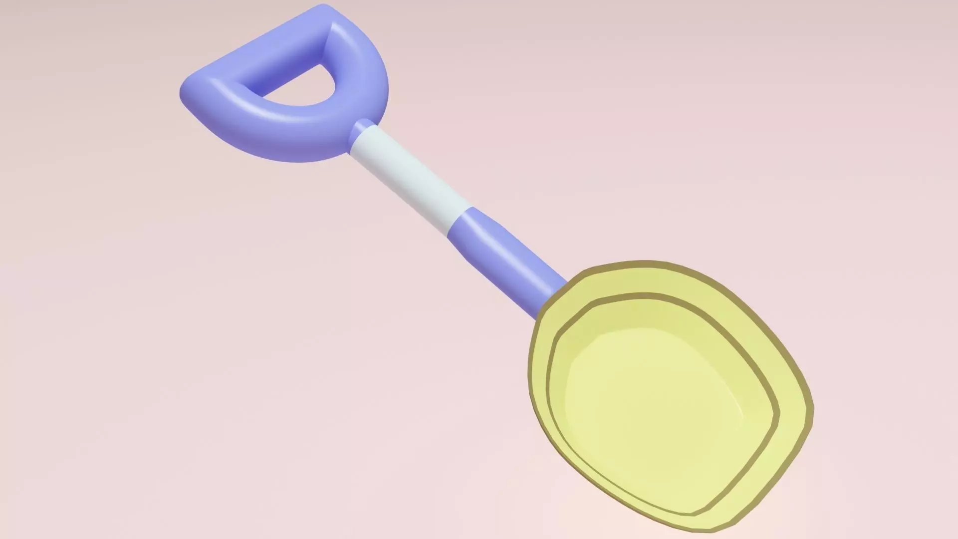 Beach Shovel 3D print model