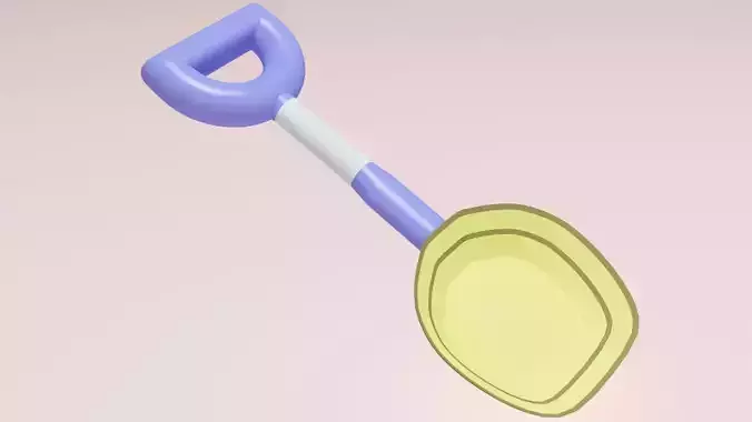 Beach Shovel 3D print model
