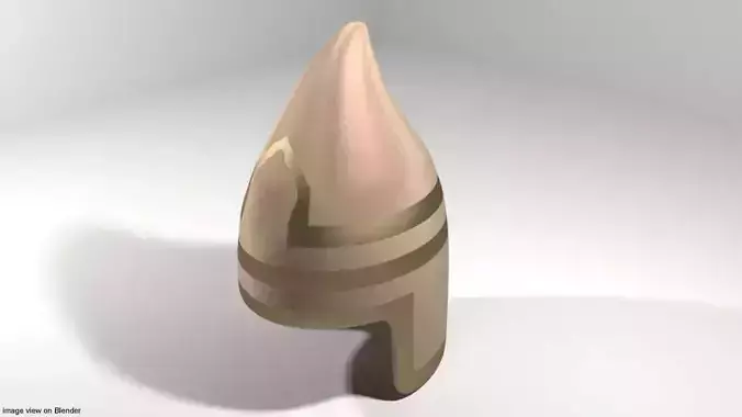 Ancient Combat Helmet - Assyrian Conical 3D model