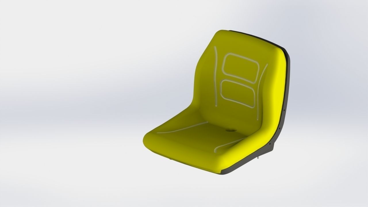 Seat for Small Machinery Free 3D model_1