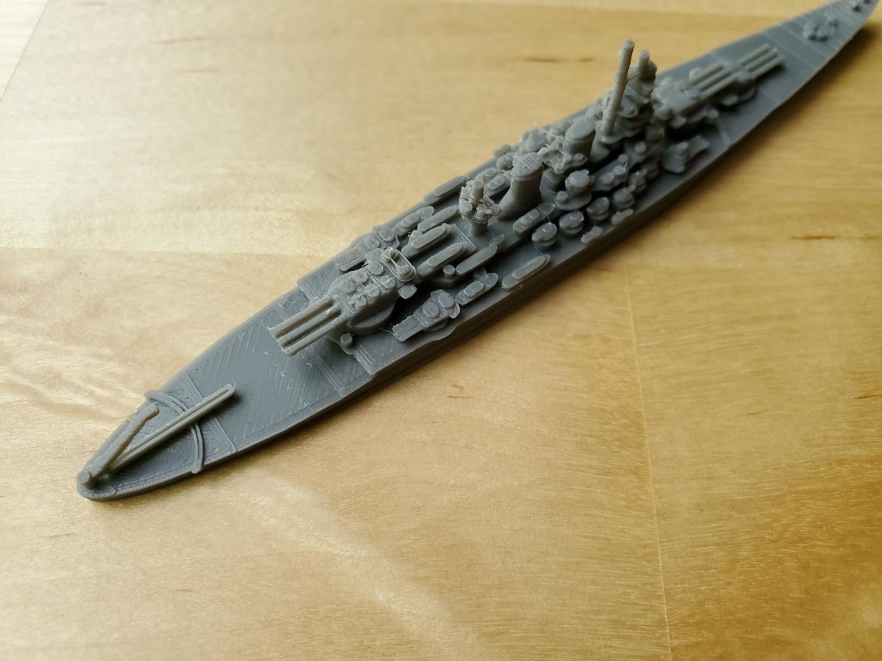 Italian Littorio Class Battleship 3D print model_13