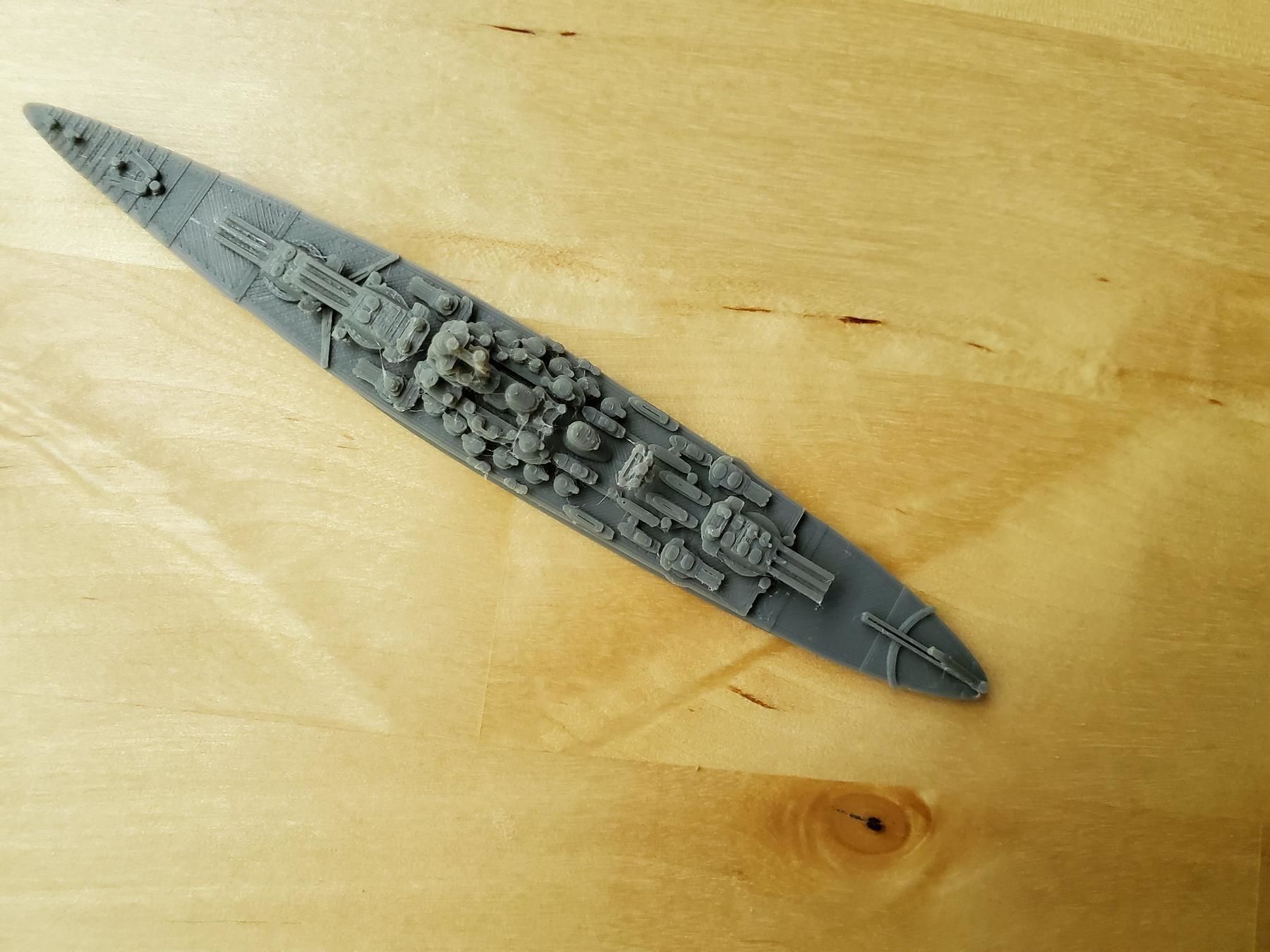 Italian Littorio Class Battleship 3D print model_8