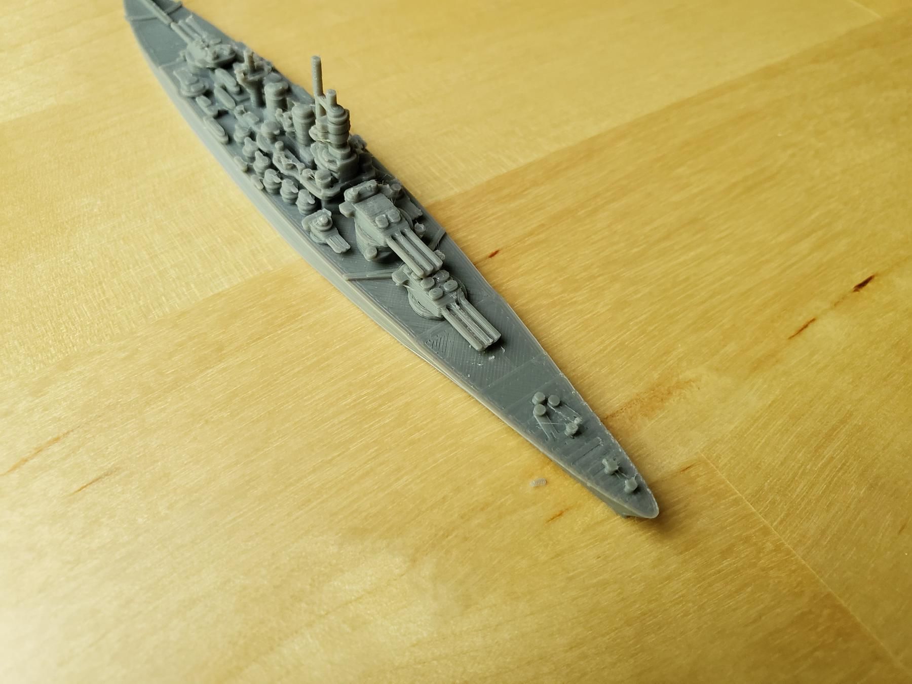 Italian Littorio Class Battleship 3D print model_14