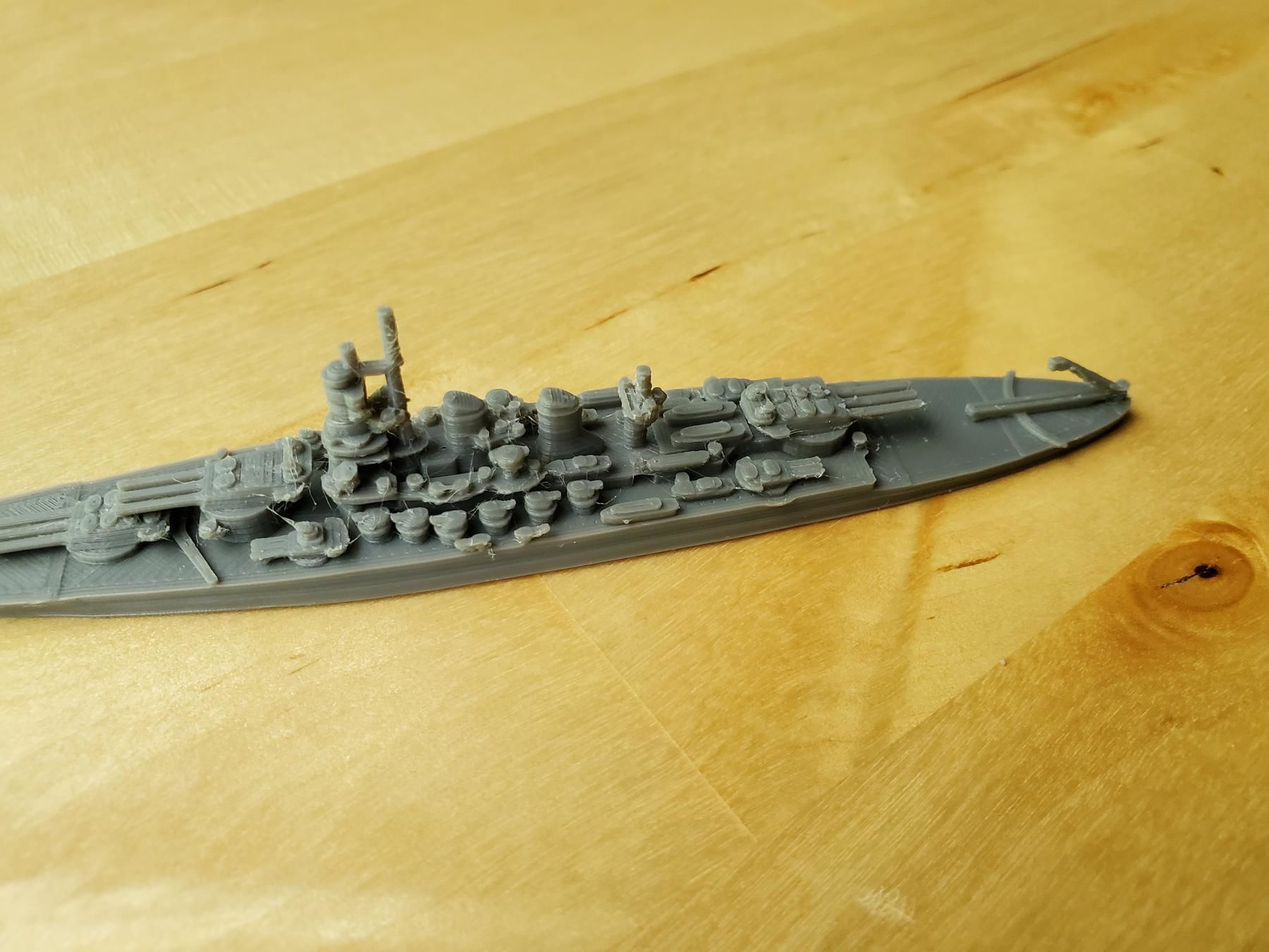 Italian Littorio Class Battleship 3D print model_5