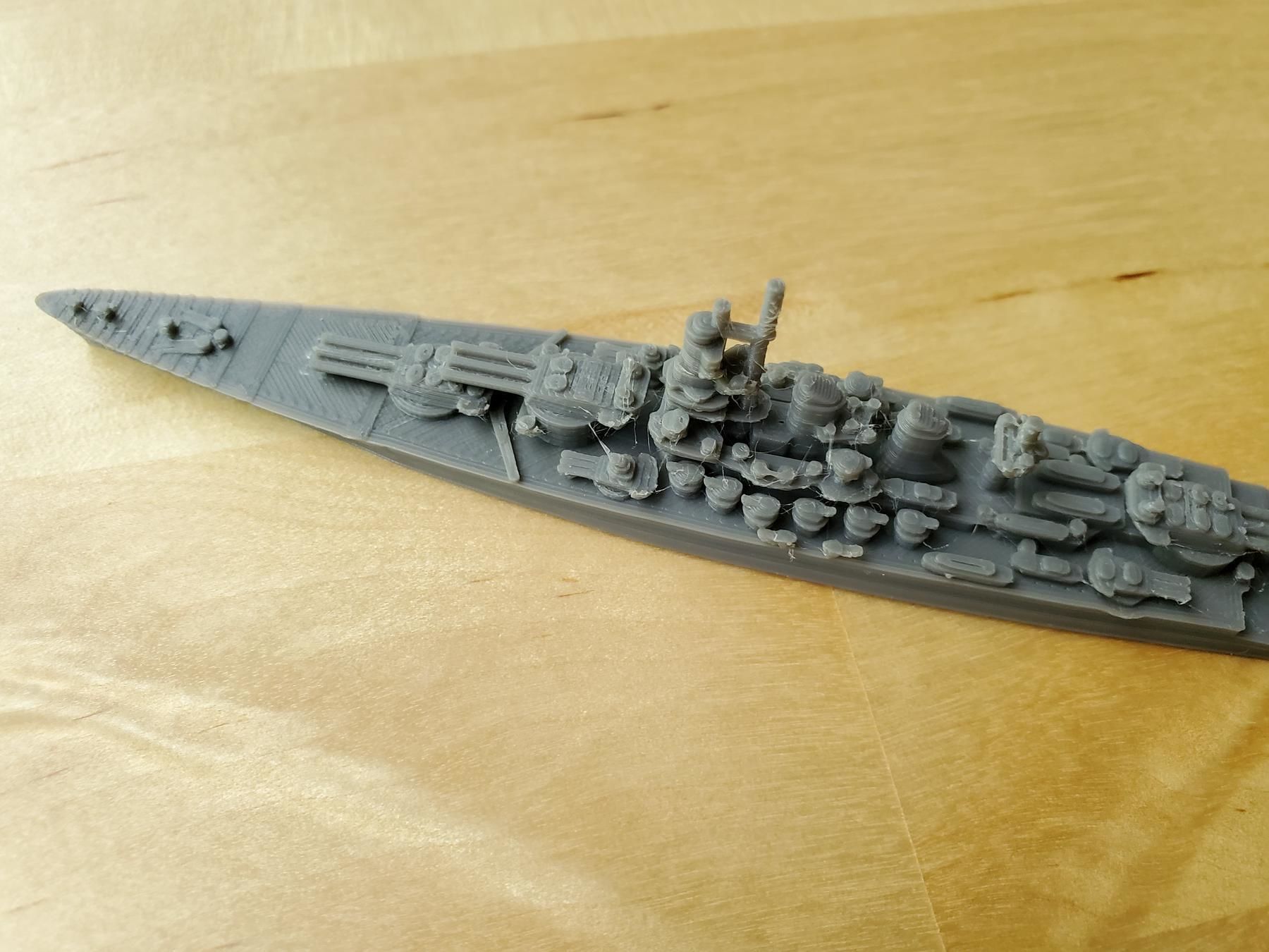 Italian Littorio Class Battleship 3D print model_11