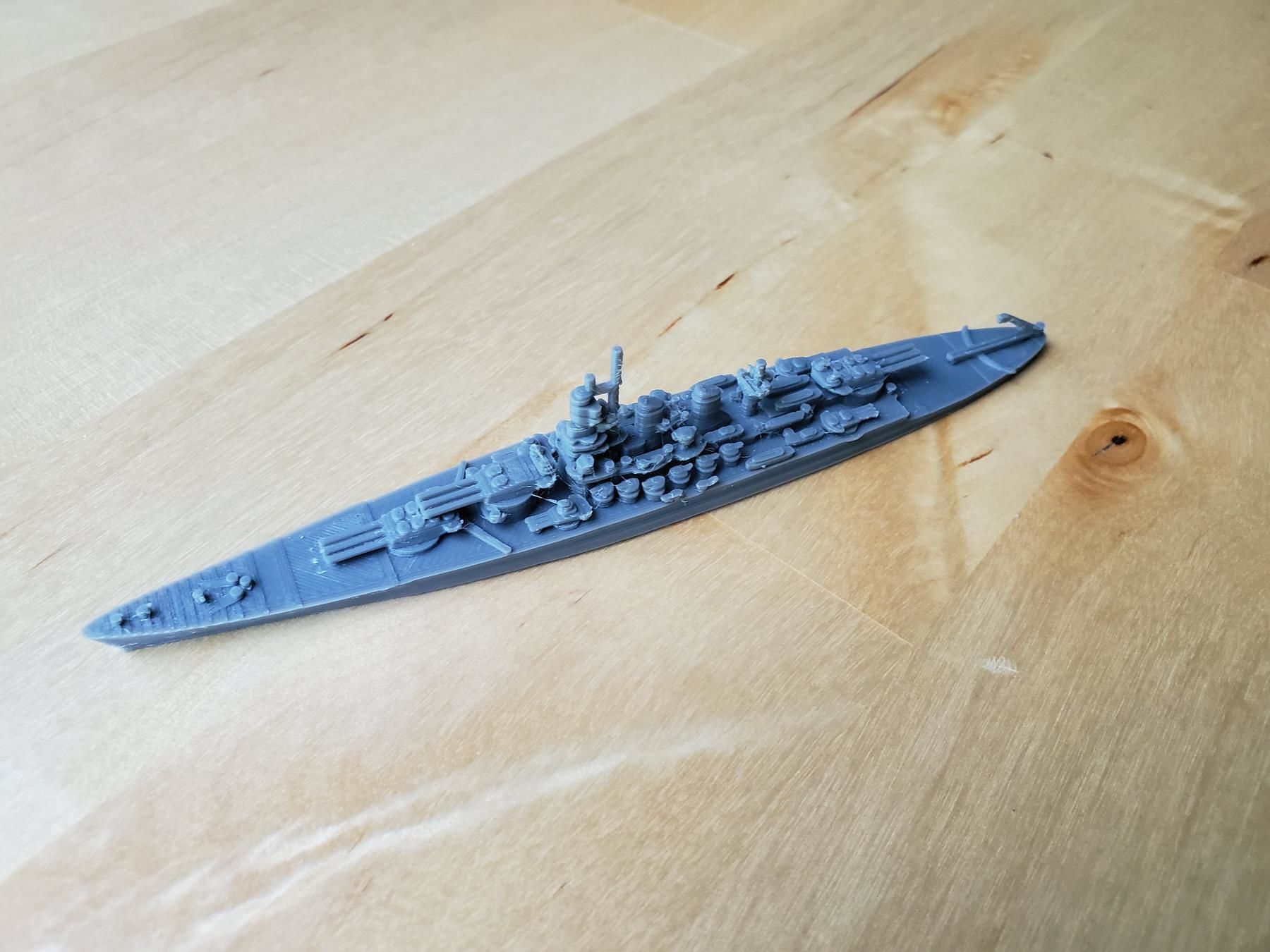 Italian Littorio Class Battleship 3D print model_3
