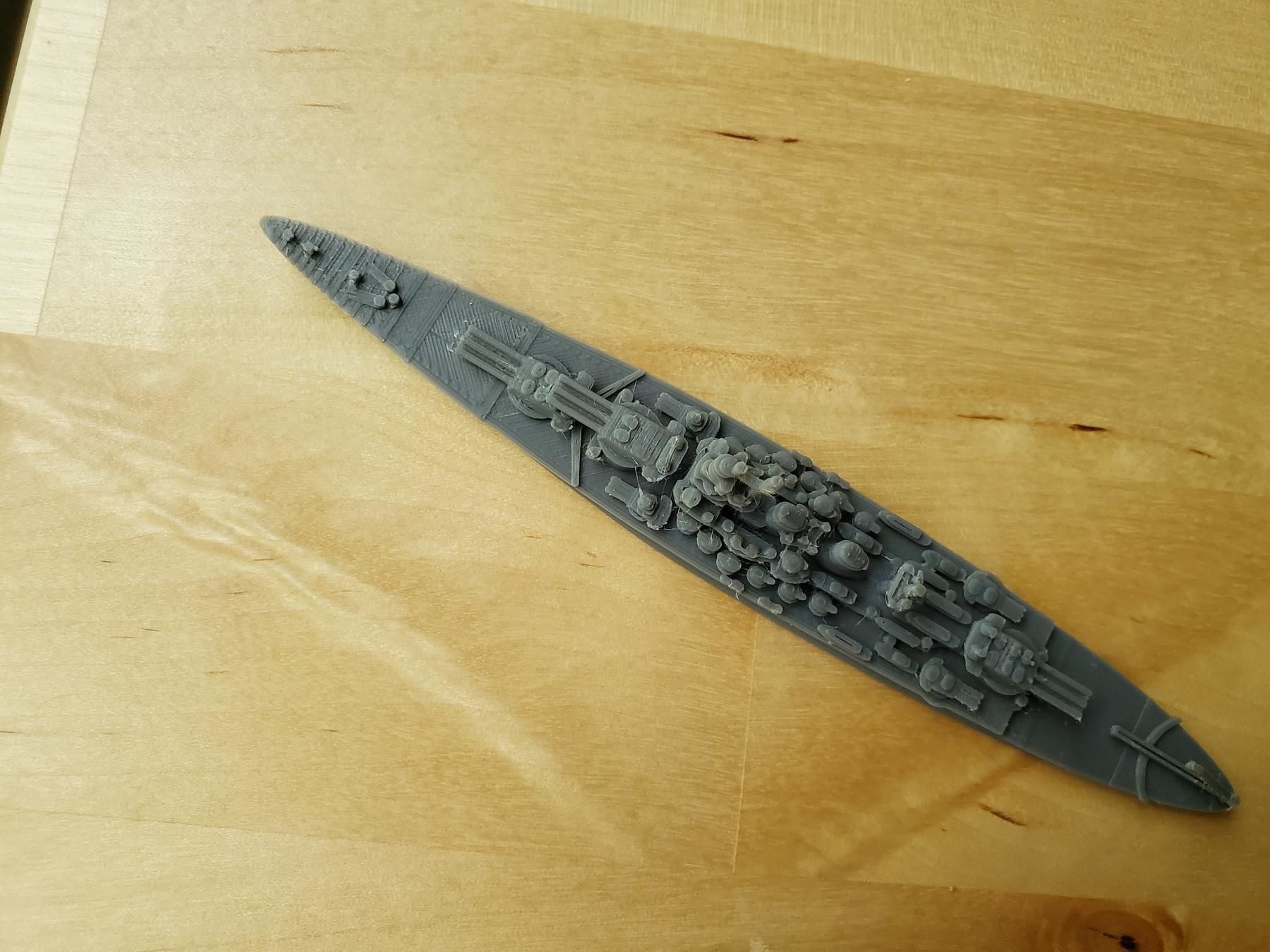 Italian Littorio Class Battleship 3D print model_7