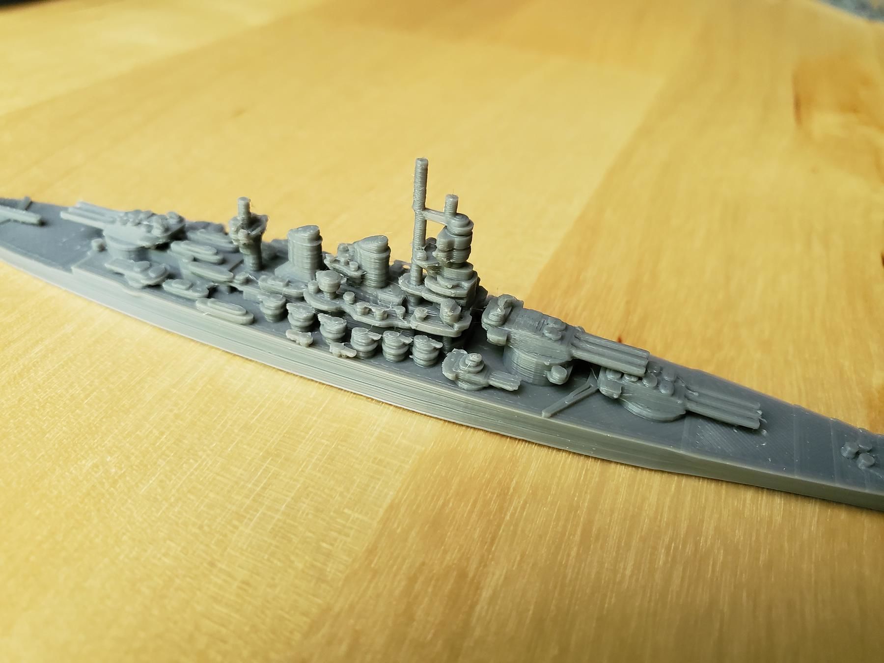 Italian Littorio Class Battleship 3D print model_15
