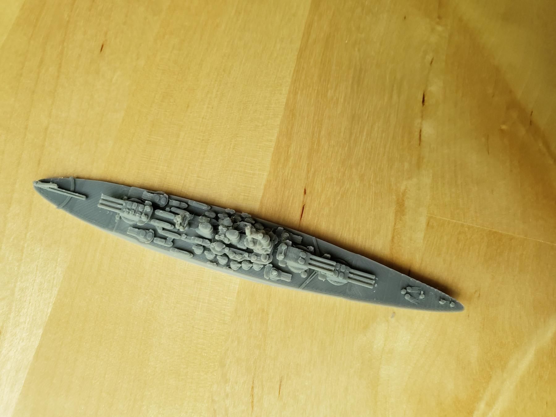 Italian Littorio Class Battleship 3D print model_16