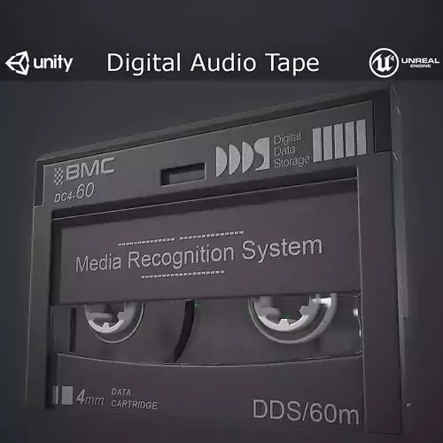 Digital Audio Tape Low-poly 3D model