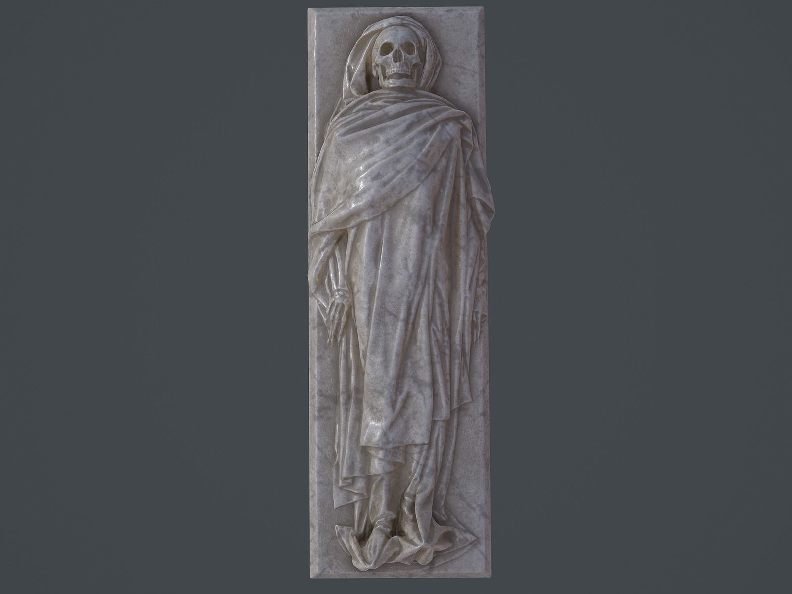 Tomb - Skeleton Sarcophagus - PBR and Game Ready Low-poly 3D model_3