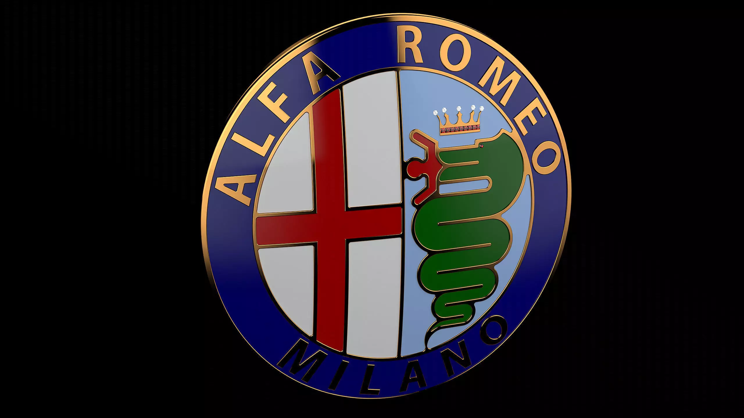 Alfa Romeo Badge Free 3D model