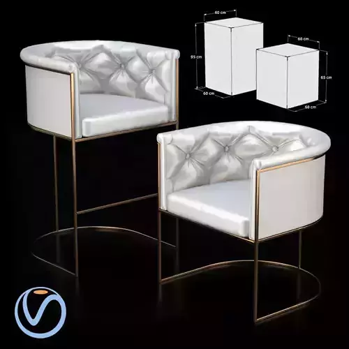 Wexler Barrel Back armchair-bar stool