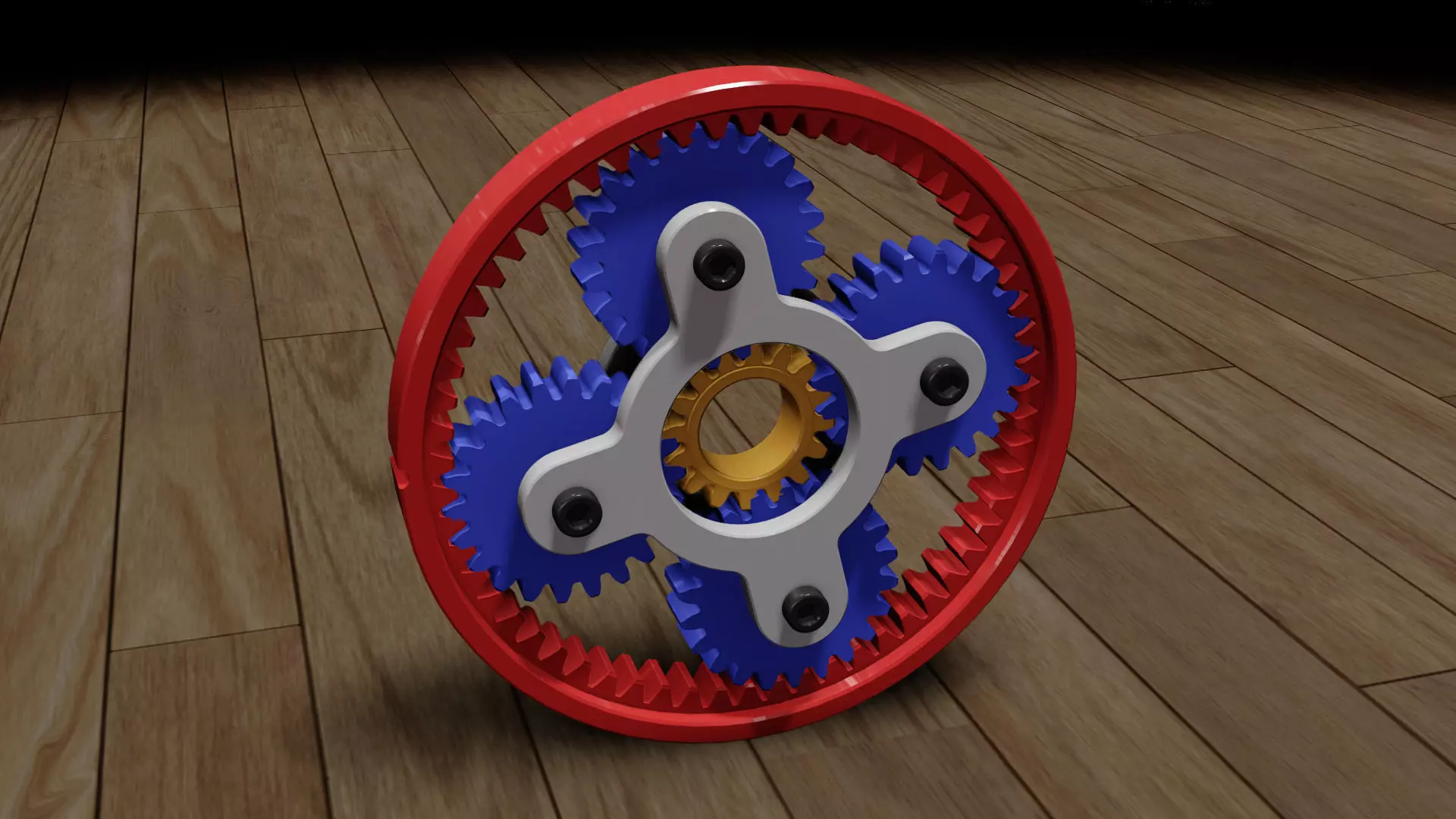 Planetary Gear Animation  SW Files Free 3D model_0