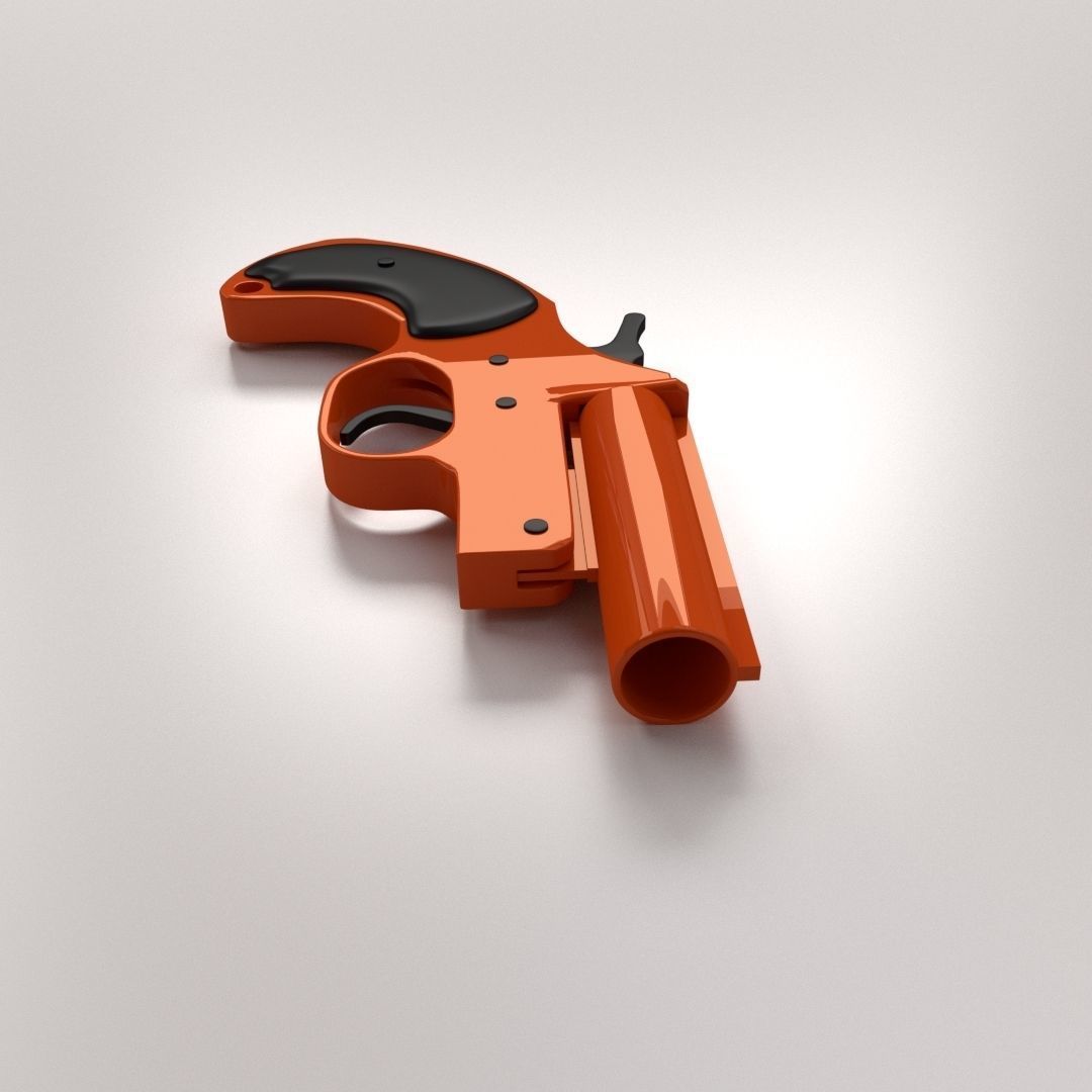 Flare Gun 3D model_2