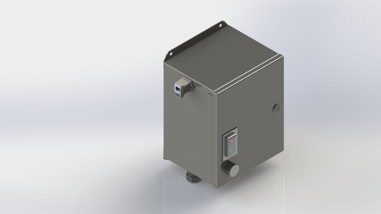 Electric Control Box Assembly With Box Free 3D model_2