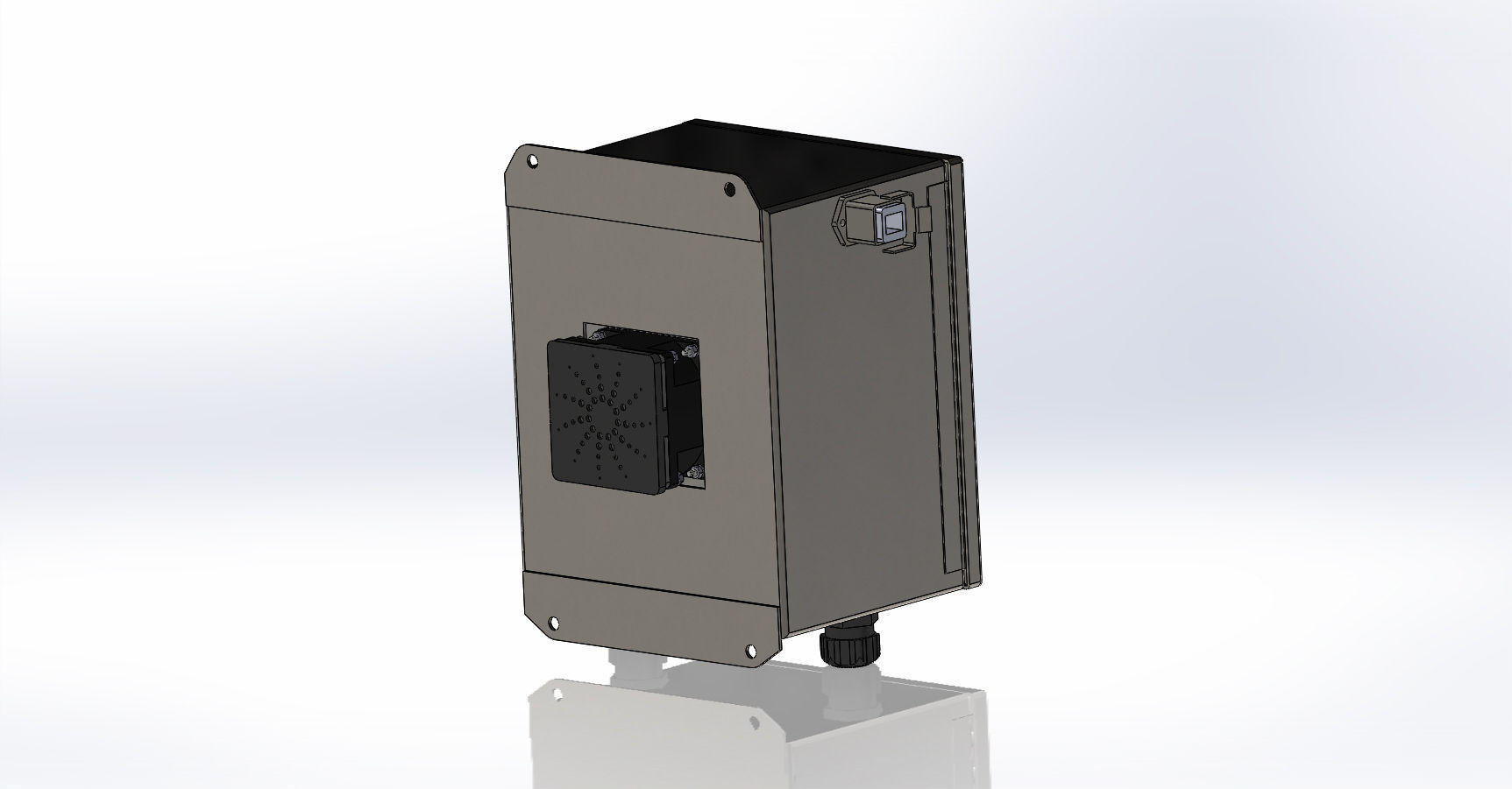Electric Control Box Assembly With Box Free 3D model_1