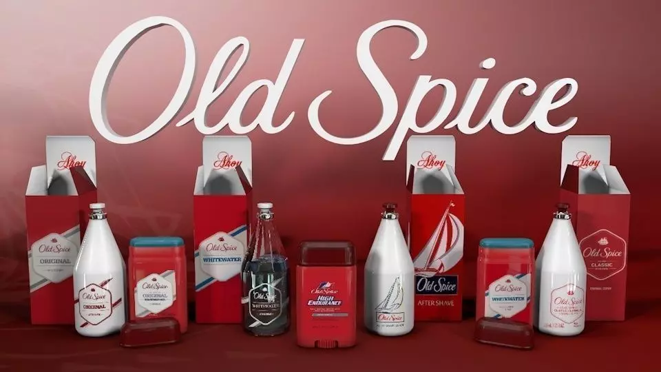 Old Spice Bottles 3D model_0