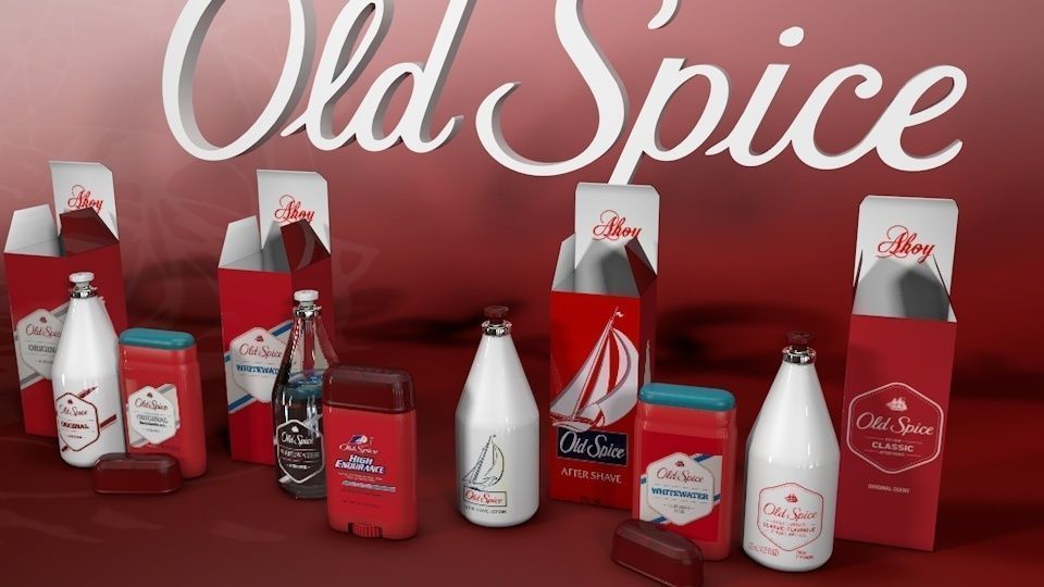Old Spice Bottles 3D model_5