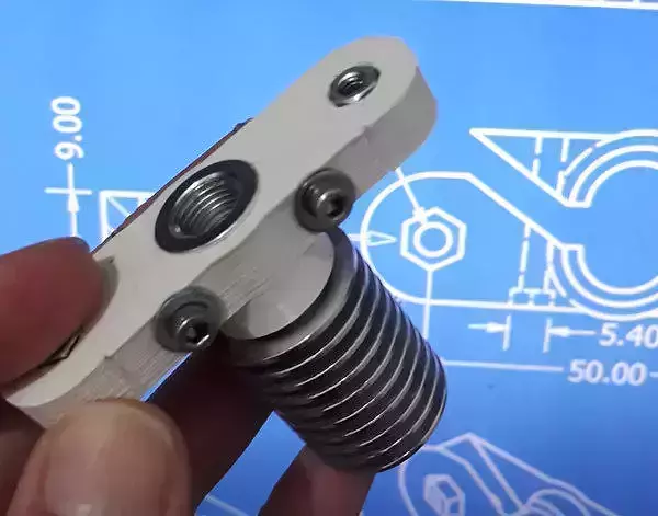 Lightweight precise J-Head connector 3D print model