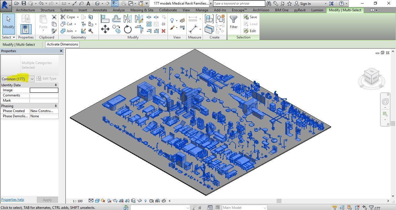 177 models for Medical Equipment Revit Family 3d model 3D model_17