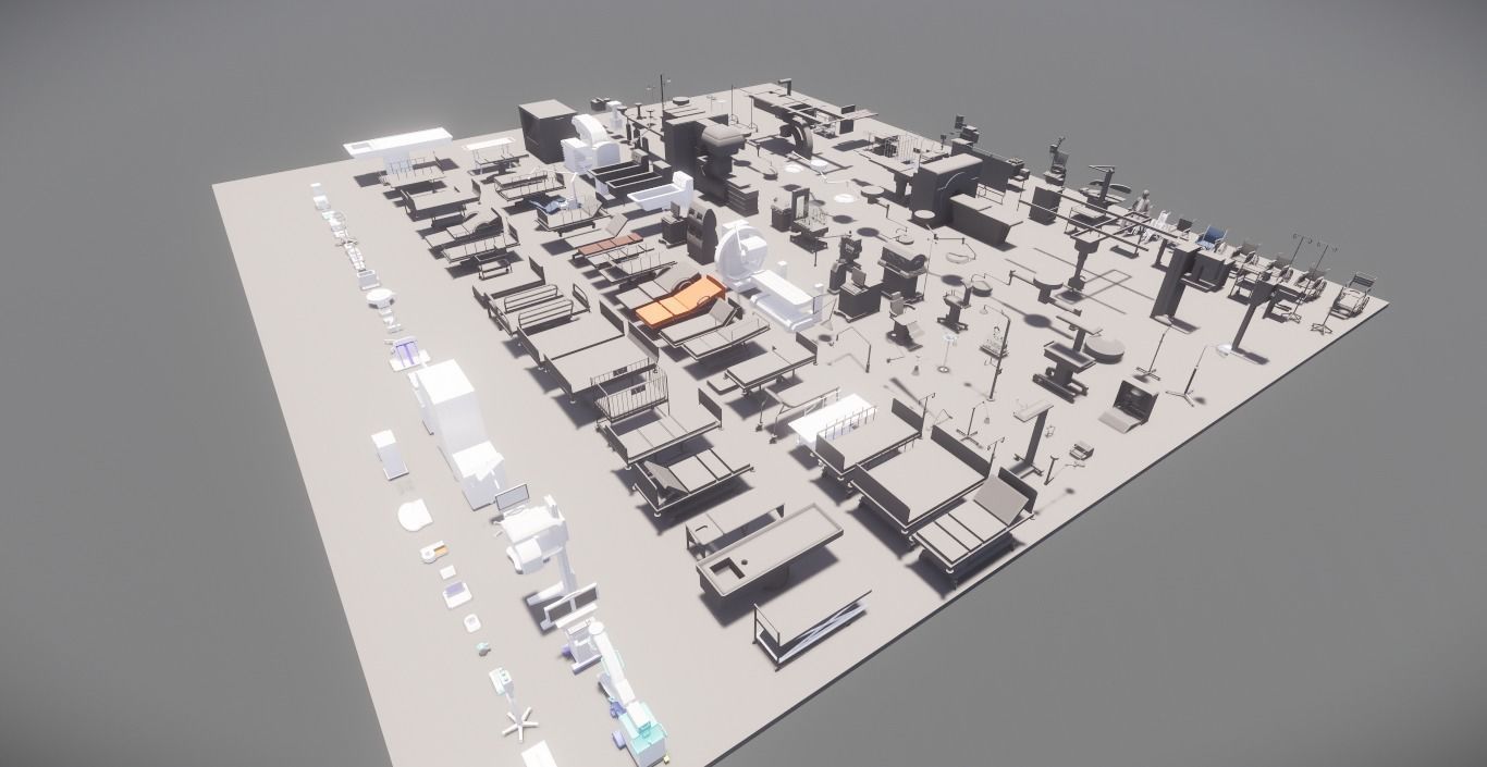 177 models for Medical Equipment Revit Family 3d model 3D model_20