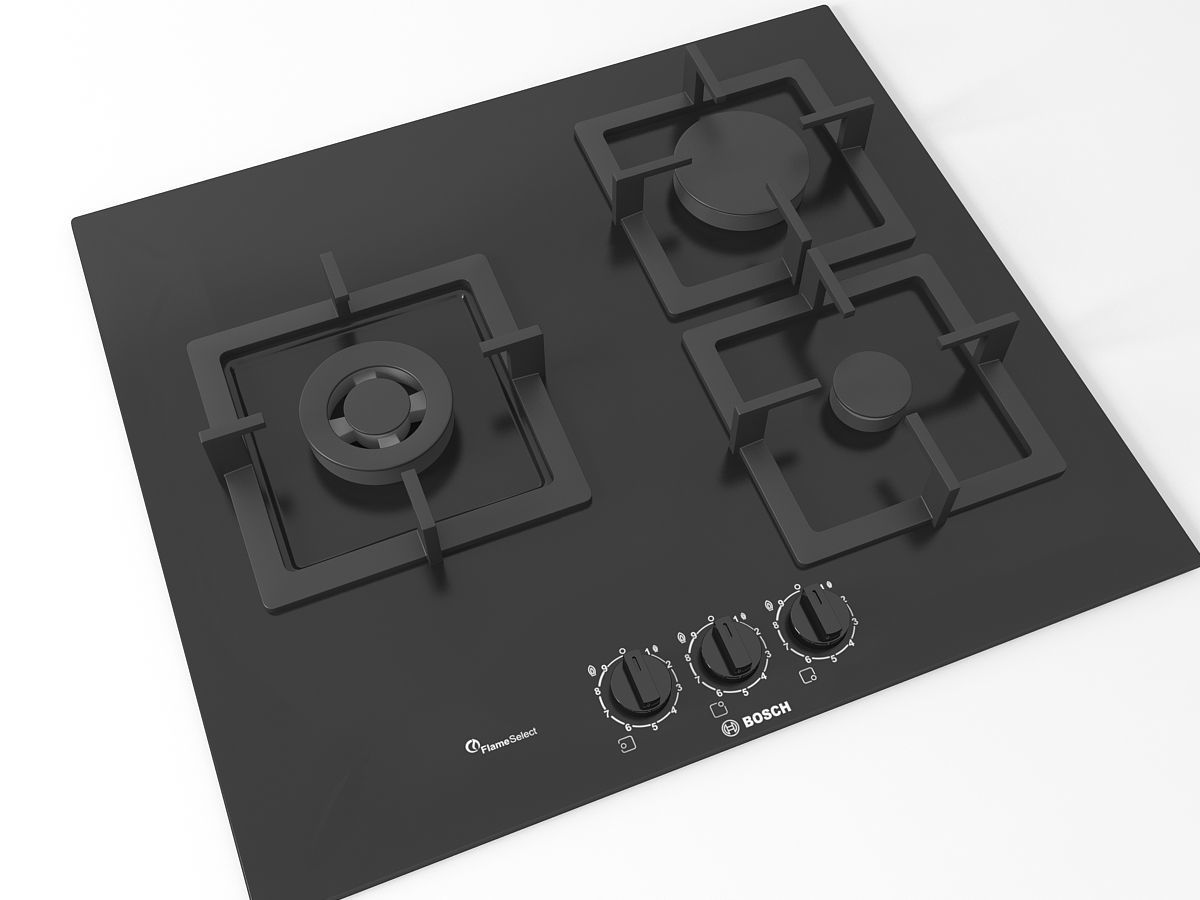 Cooktop 05 Free 3D model_1