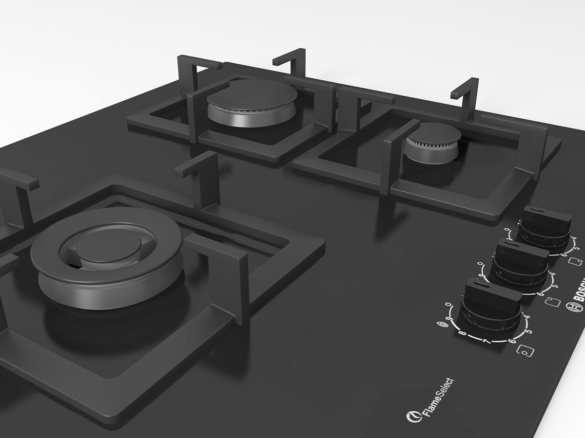 Cooktop 05 Free 3D model_5