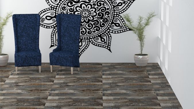Blue sofa 3D model