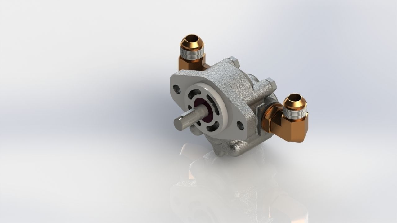 Hydraulic Pump Design free 3D model CGTrader