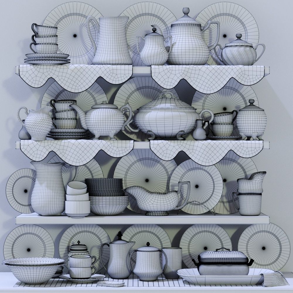 Large classic set 3D model_1