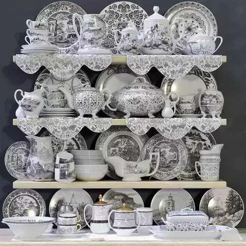 Large classic set 3D model