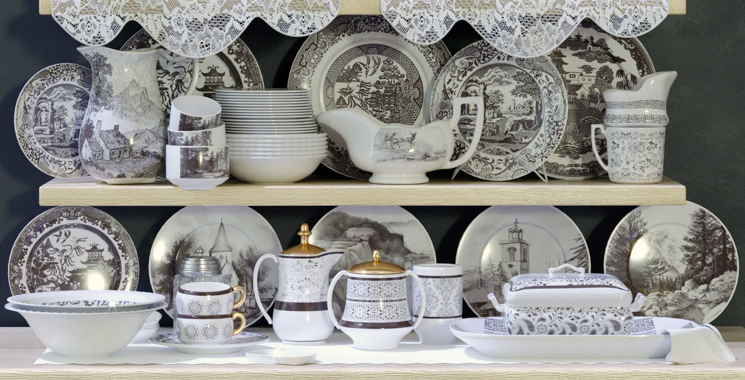 Large classic set 3D model_4