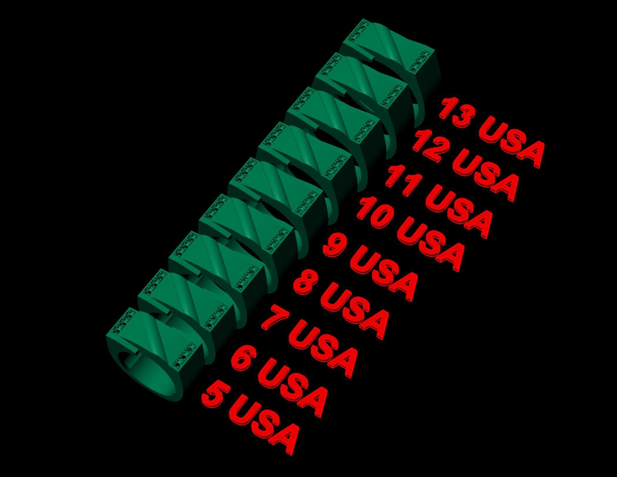 Male ring 3D print model_6