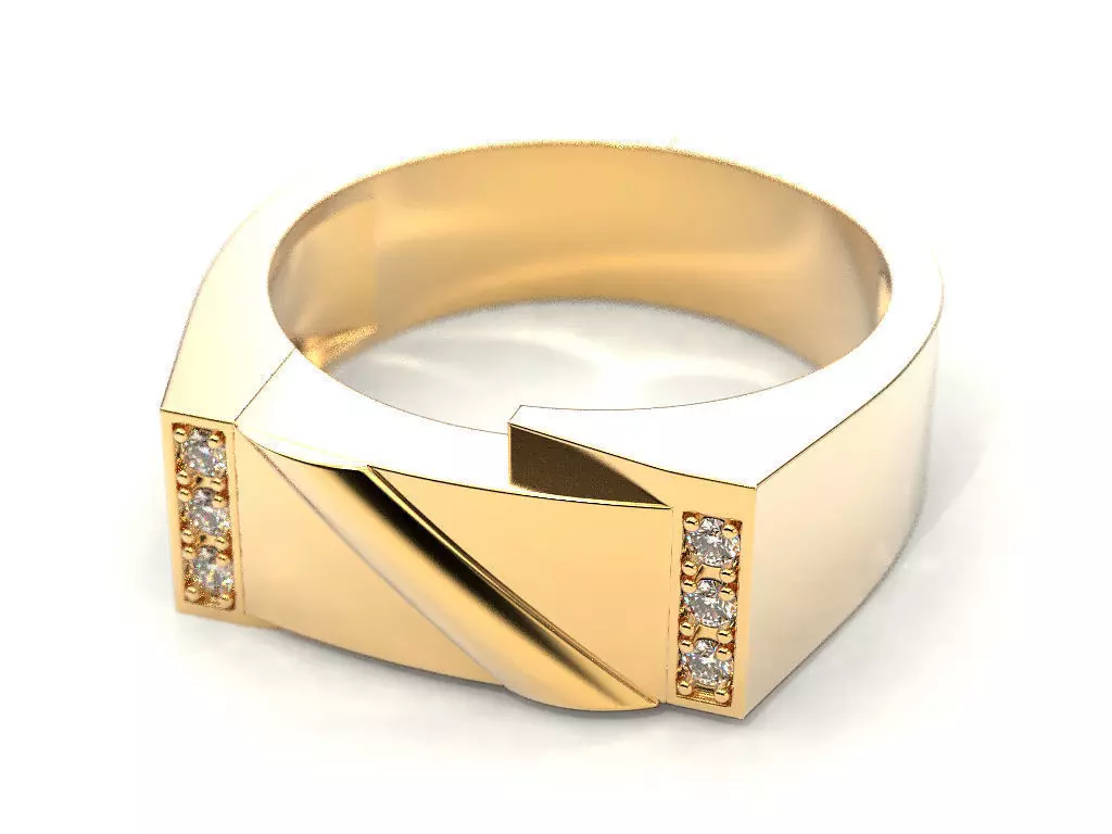 Male ring 3D print model_0