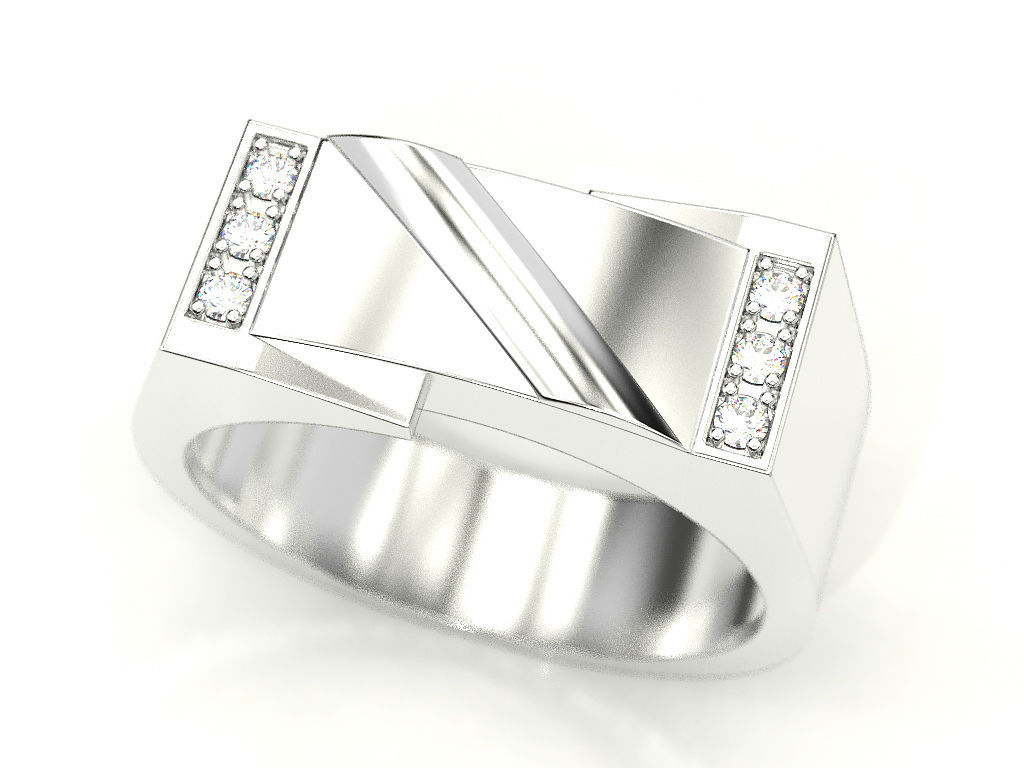 Male ring 3D print model_8