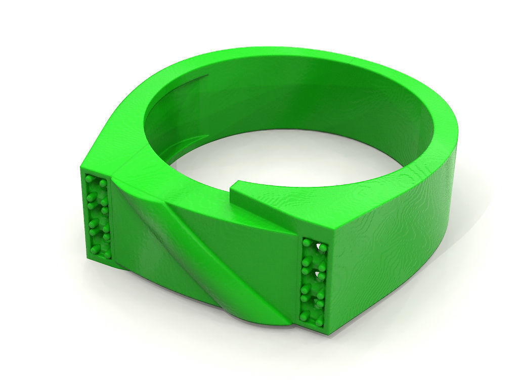 Male ring 3D print model_4