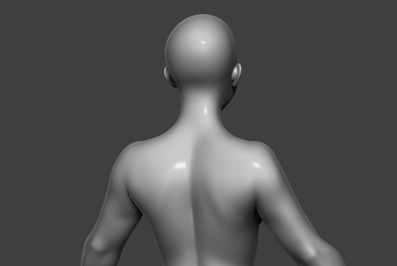 Female Body Basemesh 8 Low-poly 3D model_9