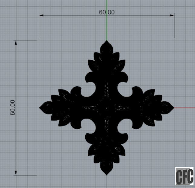WoodCarving detail - 3d model for CNC - WCCFC0J 3D print model_9