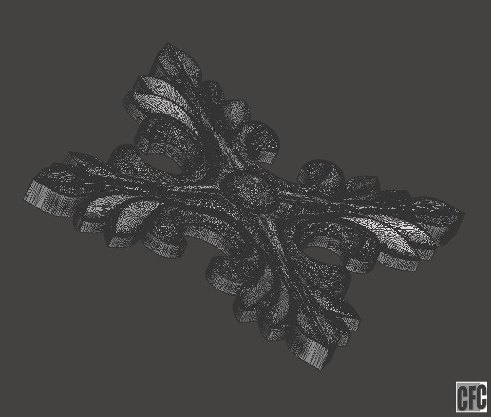 WoodCarving detail - 3d model for CNC - WCCFC0J 3D print model_8