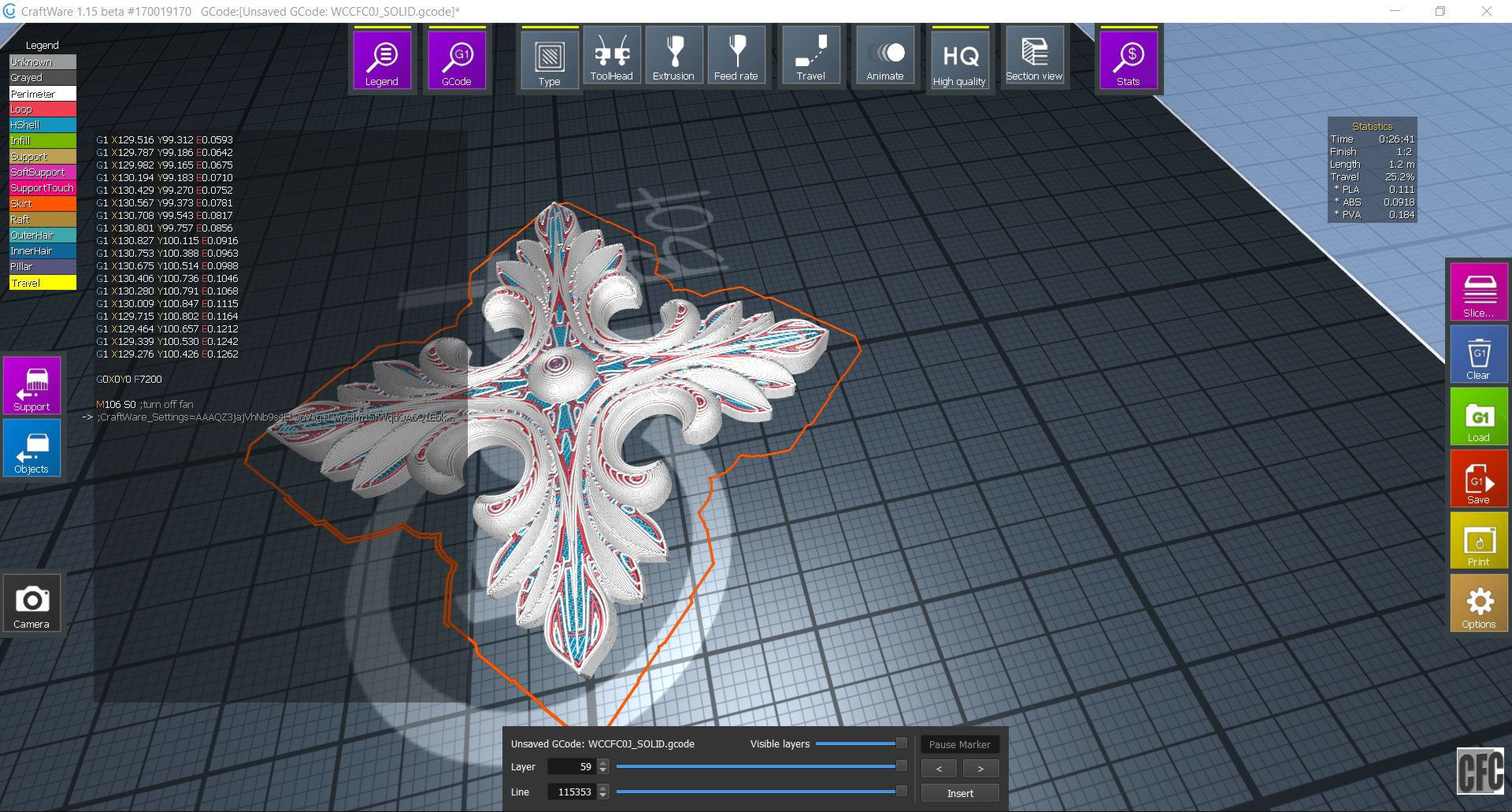 WoodCarving detail - 3d model for CNC - WCCFC0J 3D print model_11