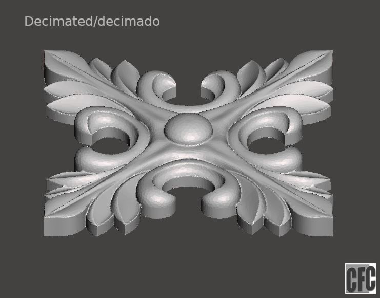 WoodCarving detail - 3d model for CNC - WCCFC0J 3D print model_14