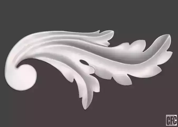 WoodCarving detail - 3d model for CNC - WCCFC0K 3D print model