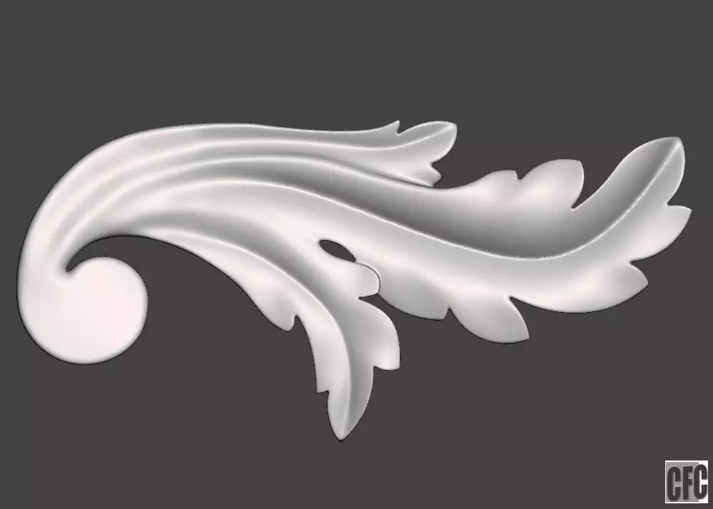 WoodCarving detail - 3d model for CNC - WCCFC0K 3D print model_0