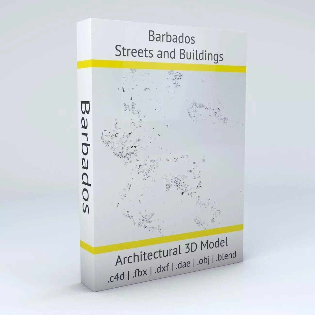 Barbados Streets and Buildings 3D model_0