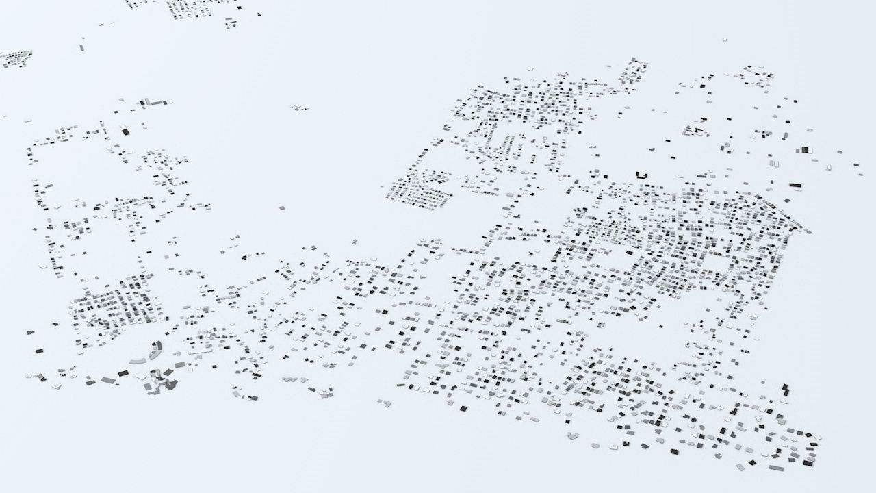 Barbados Streets and Buildings 3D model_1